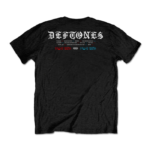 deftones static skull black t shirt