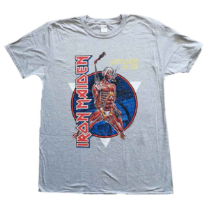 iron maiden somewhere in time grey t shirt
