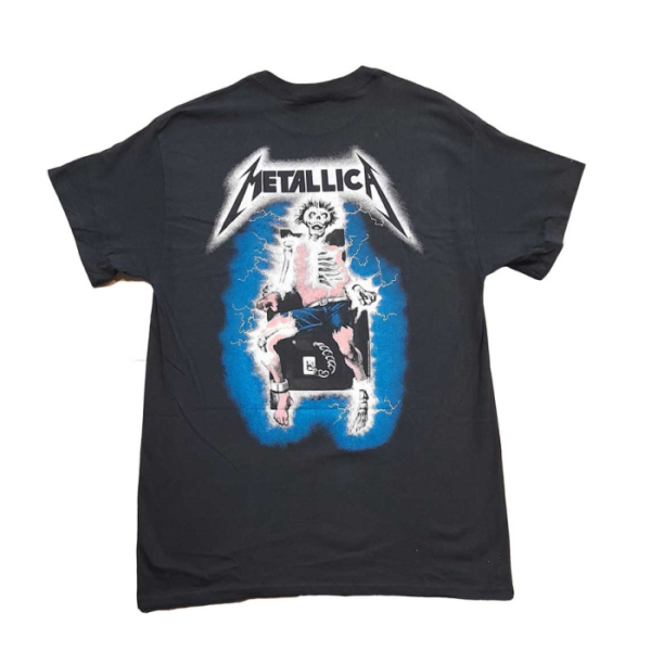 metallica metal up your ass black t shirt back