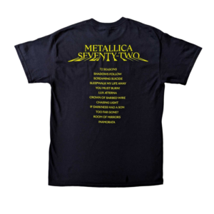 metallica 72 seasons squared black t-shirt back