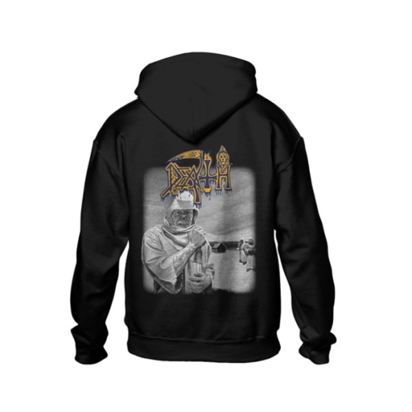 death leprosy black hoodie back
