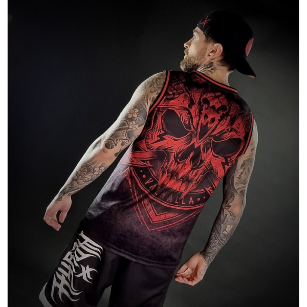 hyraw viking red tank top back