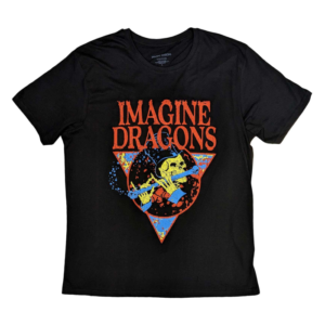 imagine dragons skeleton flute black t-shirt