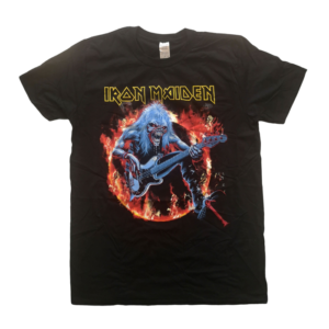 iron maiden fear live flames black t-shirt