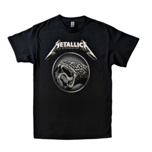 metallica black album poster black t-shirt