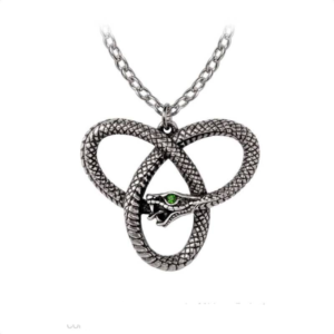 alchemy gothic eve's triquetra metallic pendant