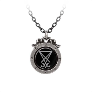 alchemy gothic seal of lucifer black pendant
