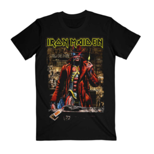 iron maiden stranger sepia black t shirt