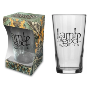 lamb of god omens beer glass