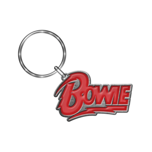 david bowie keyring logo red