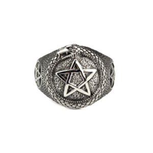 pentacle with snake ring