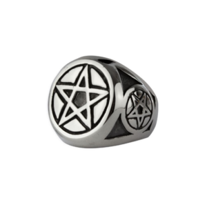 pentagram stainless steel ring