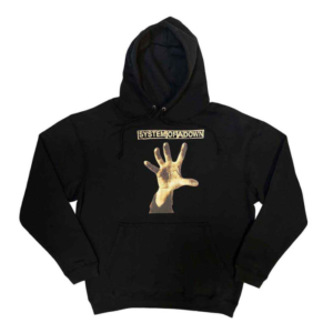 system of a down hand black hoodie