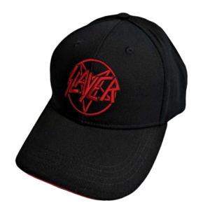 slayer pentagram logo black baseball cap