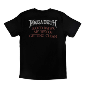 megadeth black friday black t shirt back
