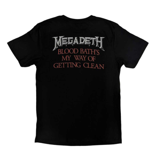 megadeth black friday black t shirt back