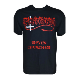 possessed seven churches black t shirt