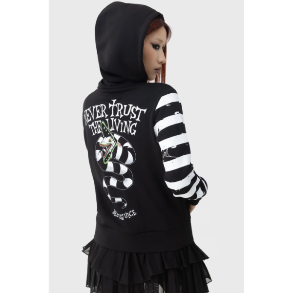 KILLSTAR - Distressed Stripe Hoodie - Image 3