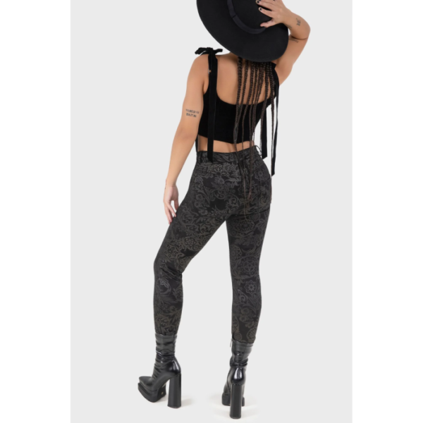 KILLSTAR - Nora Trousers [BLACK LILY] - Image 2
