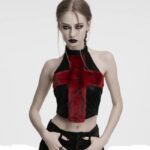 PUNK RAVE - Miss Fur Fur Halter Neck Top