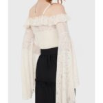 KILLSTAR - Breathless Lace Bardot Top - Image 2