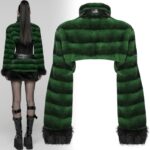 PUNK RAVE - Hex Fur Crop Jacket - Image 2