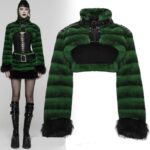 PUNK RAVE - Hex Fur Crop Jacket