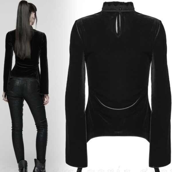 PUNK RAVE - Queen Of Heart Black Top - Image 2