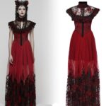 PUNK RAVE - Nocturnal Blossom Maxi Dress