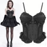 DEVIL FASHION - Rose Noire Corset Top